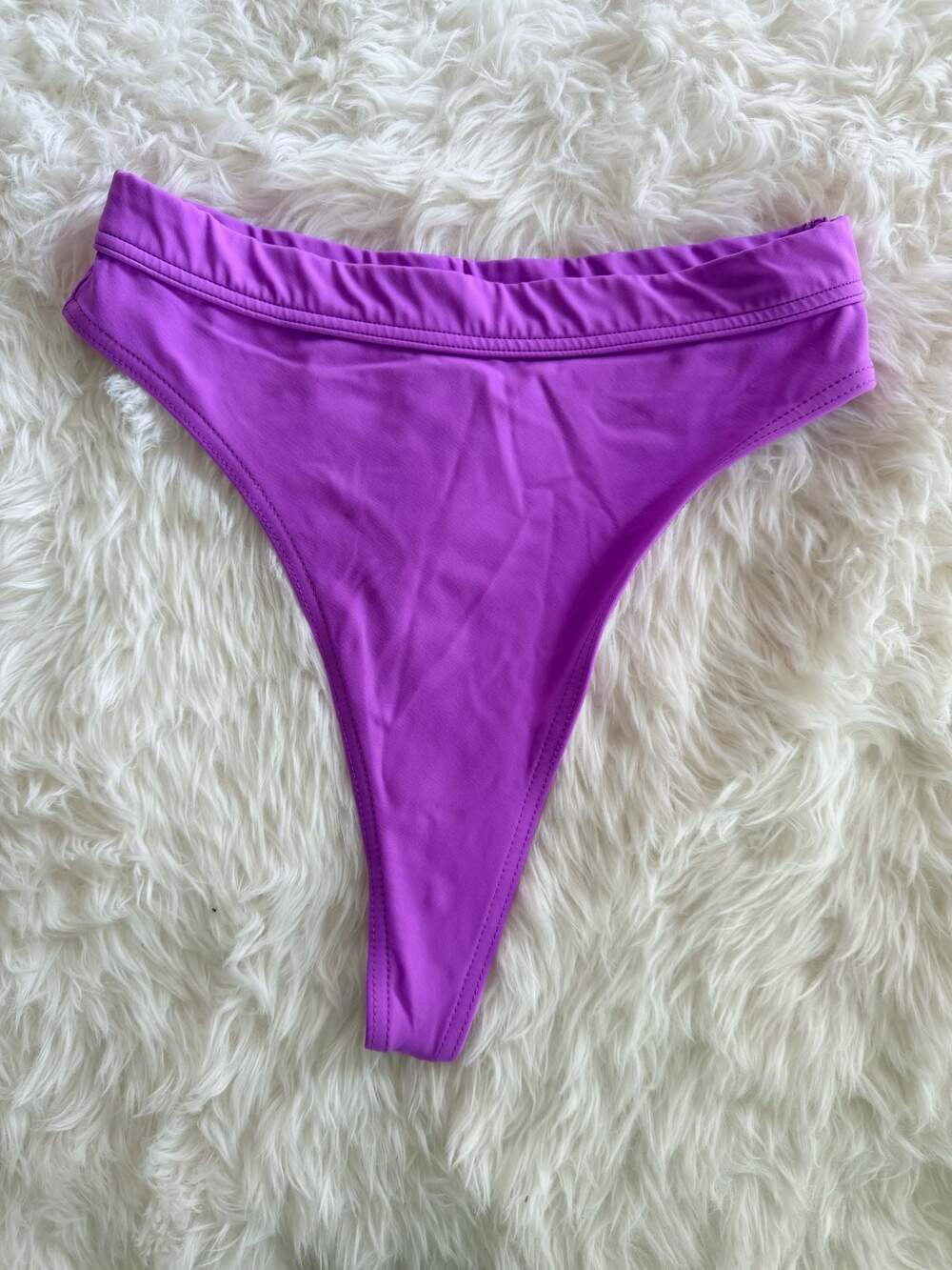 Missguided High-Waisted Purple Bikini Bottoms